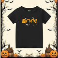 Boo! Halloween Kids' T-shirt - Spooky Ghost & Bat Tee