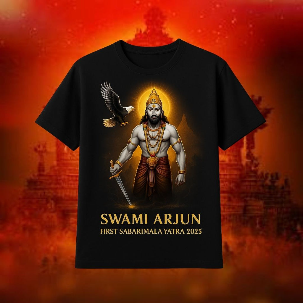First Sabarimala Yatra 2025 T-Shirt | Warrior Devotee Pilgrim Tee