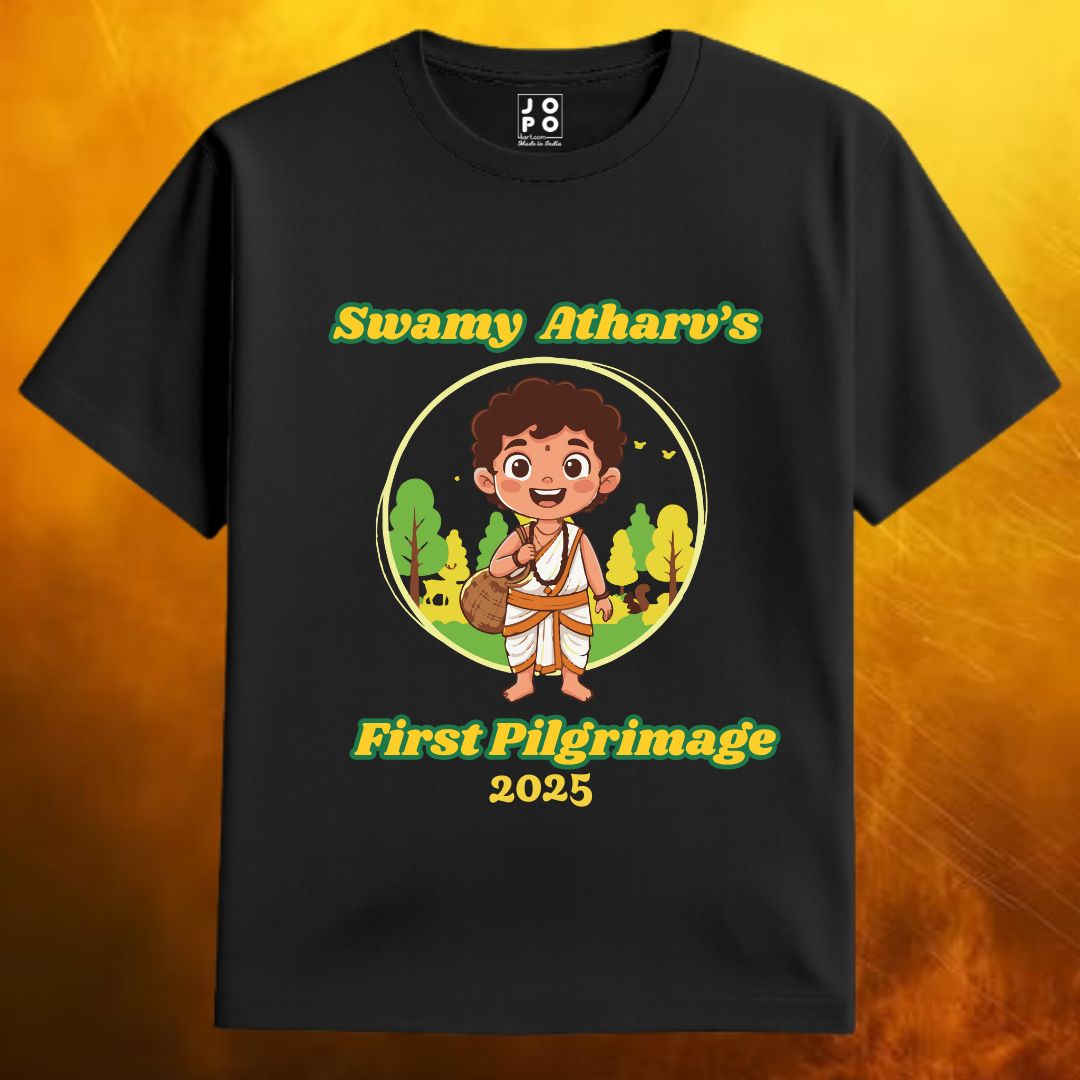Little Swamy's First Pilgrimage 2025 Souvenir T-Shirt