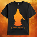 Lord Ayyappa Sabarimala Silhouette T-Shirt - 'Sharanam Vilikkam' Malayalam Text Printed