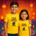 Kids Matching Diwali T-Shirts| Big Bomb & Small Bomb Sibling Tees
