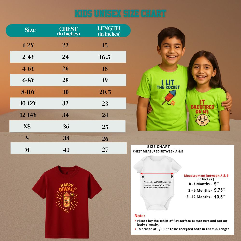 "The Spark" & "The Diya" Festive Sibling T-Shirt Set