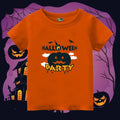 Pumpkin Halloween Party T-Shirt | Kids Spooky Pumpkin & Bats Graphic Tee