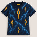Lightning Bolts Crisscrossing Lord Murugas Vel Print