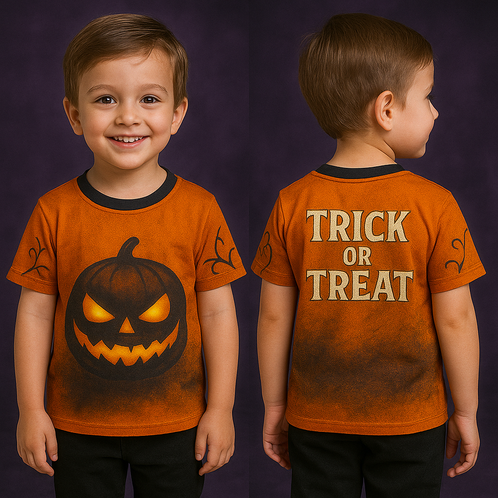 Trick or Treat Haloween Jersey for kids