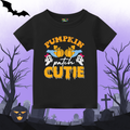 'Pumpkin Patch Cutie' Ghosts Kids T-Shirt - Black
