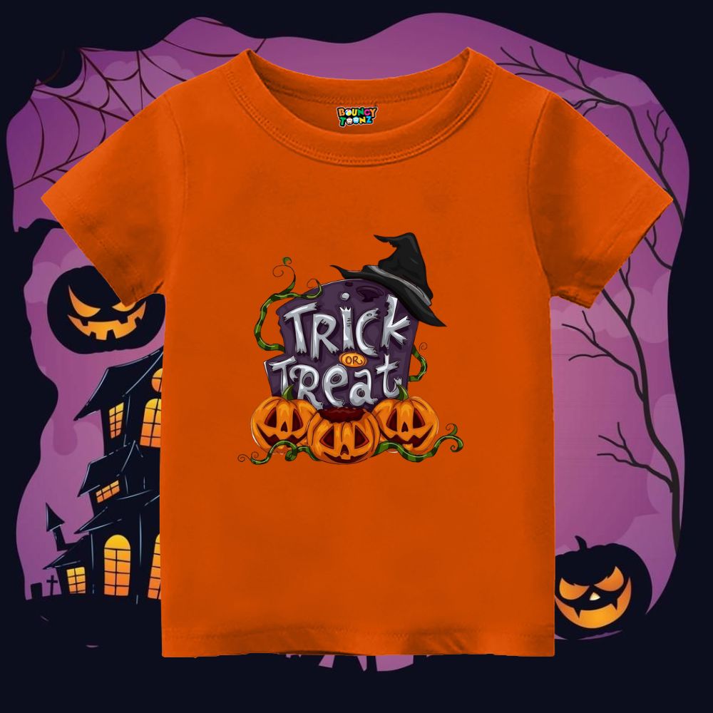 Trick or Treat Kids' Halloween T-shirt - Spooky Graveyard Tee