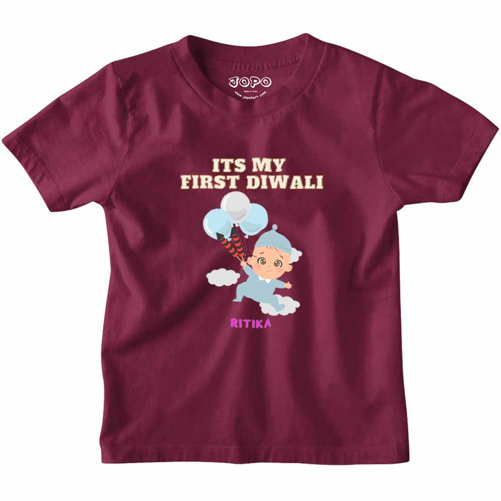 Happy Diwali Customised Tshirt/Romper