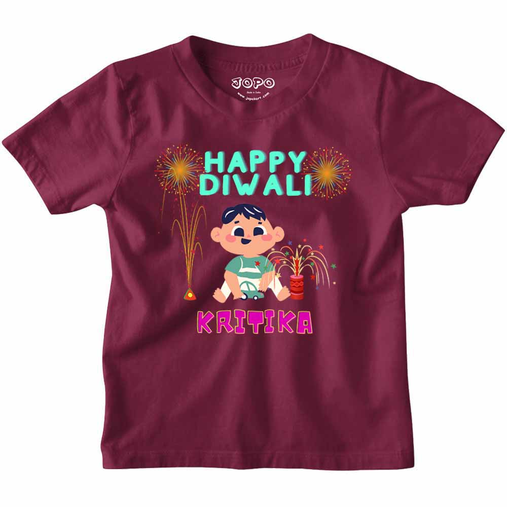 My First Diwali with Names customised T-shirt/onesie