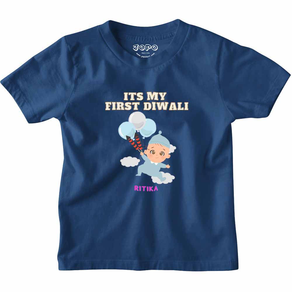 Happy Diwali Customised Tshirt/Romper