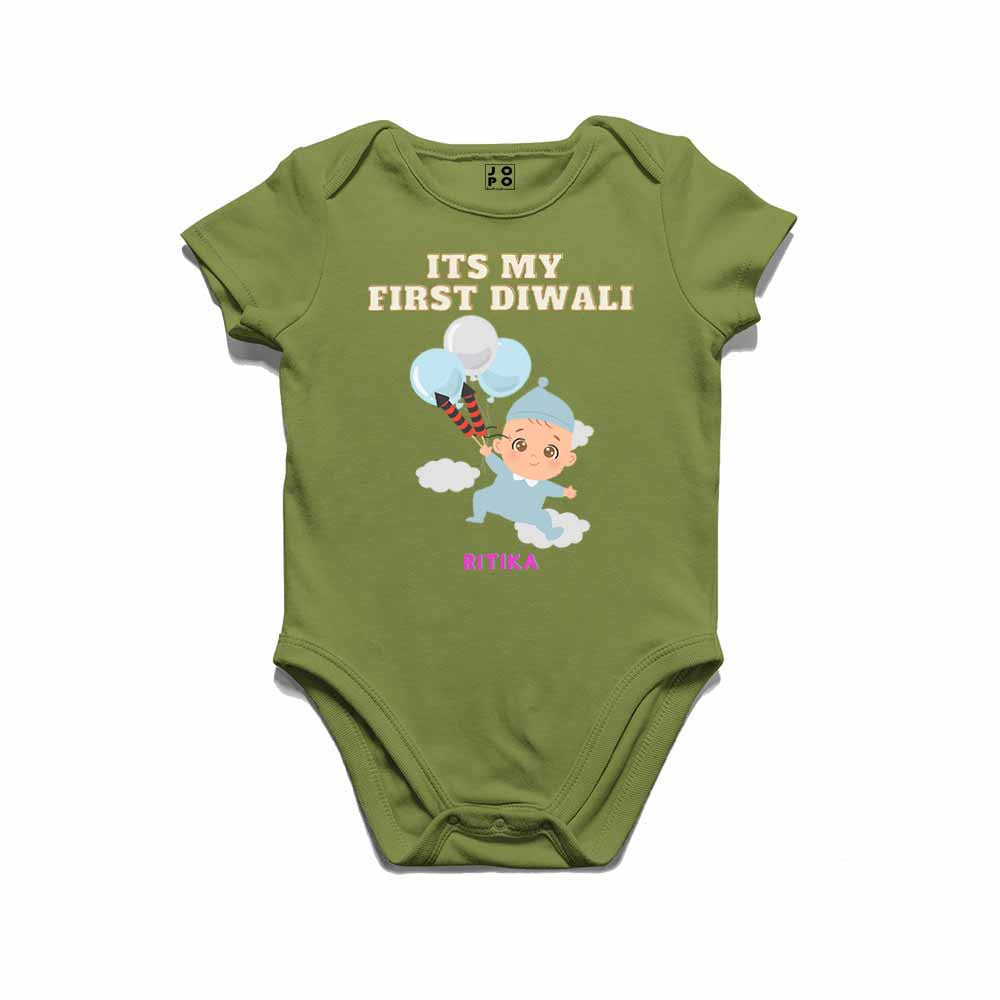 Happy Diwali Customised Tshirt/Romper