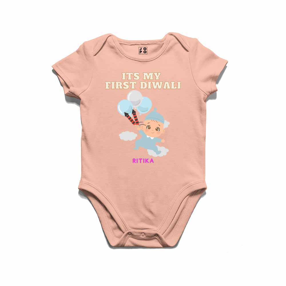 Happy Diwali Customised Tshirt/Romper