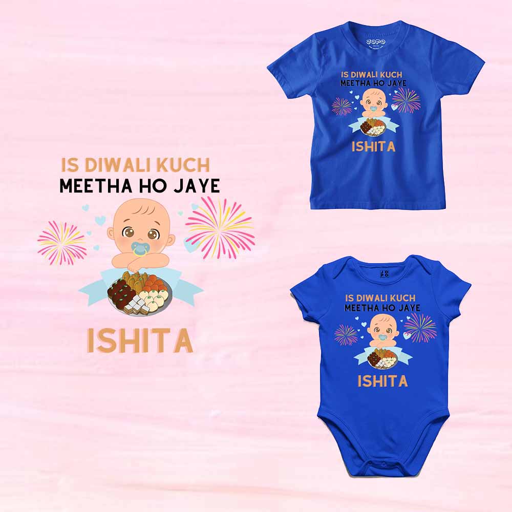 First Diwali with Names customised T-shirt/onesie