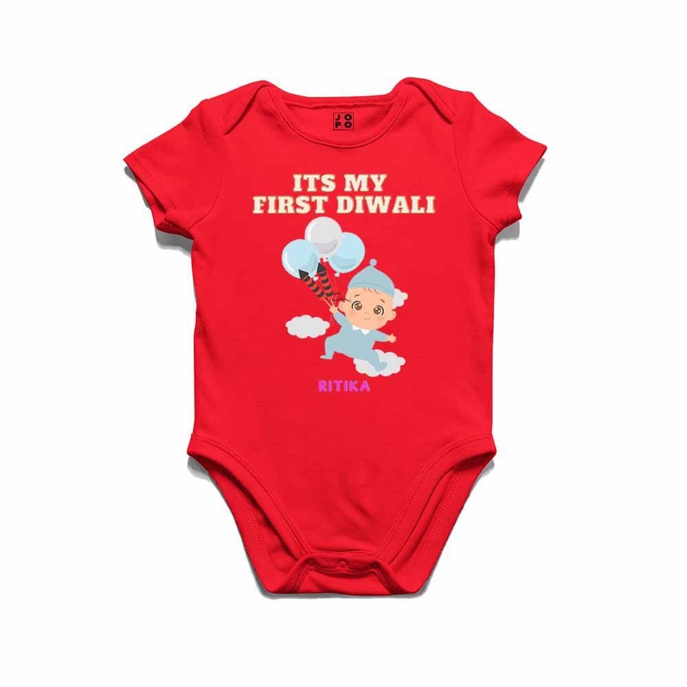 Happy Diwali Customised Tshirt/Romper