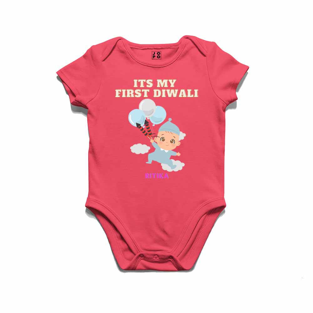 Happy Diwali Customised Tshirt/Romper