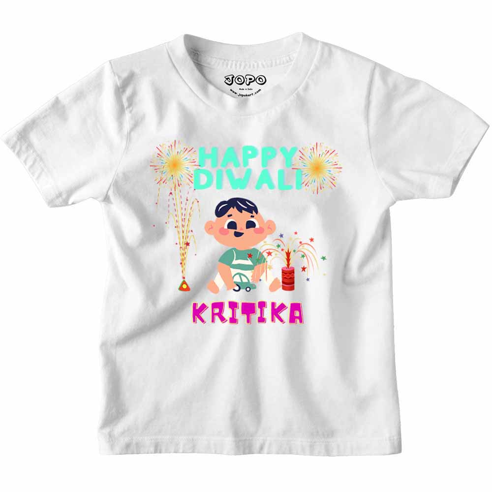 My First Diwali with Names customised T-shirt/onesie